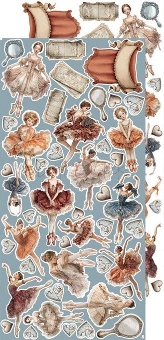 Ensemble de 18 feuilles, 15x30cm, collection : Timeless Grace, Craft O Clock, 250g