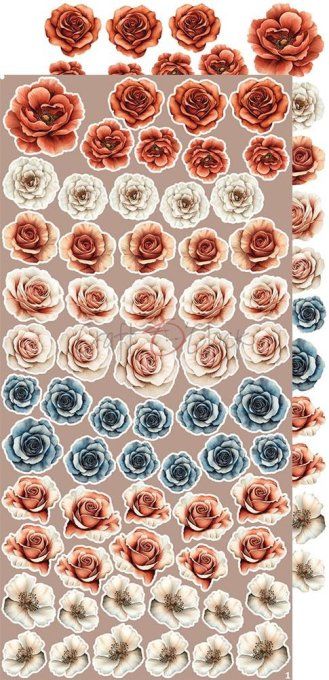 Ensemble de 18 feuilles, 15x30cm, collection : Timeless Grace, Craft O Clock, 250g - Mix