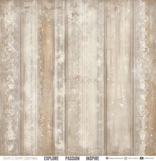 6 feuilles, 30x30cm, collection : Lifetime Loving You - Craft O Clock, 250g