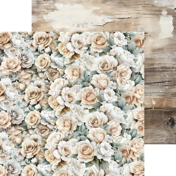 24 feuilles, 20x20cm, collection : Lifetime Loving You universe - Craft O Clock, 250g