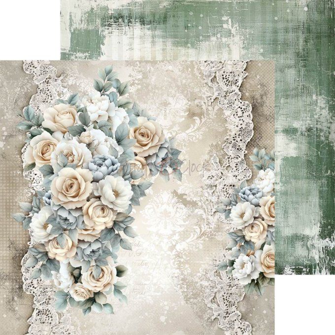 24 feuilles, 20x20cm, collection : Lifetime Loving You universe - Craft O Clock, 250g - Mix