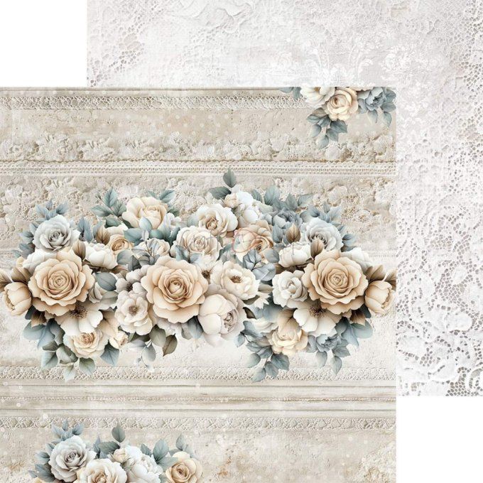 24 feuilles, 20x20cm, collection : Lifetime Loving You universe - Craft O Clock, 250g - Mix