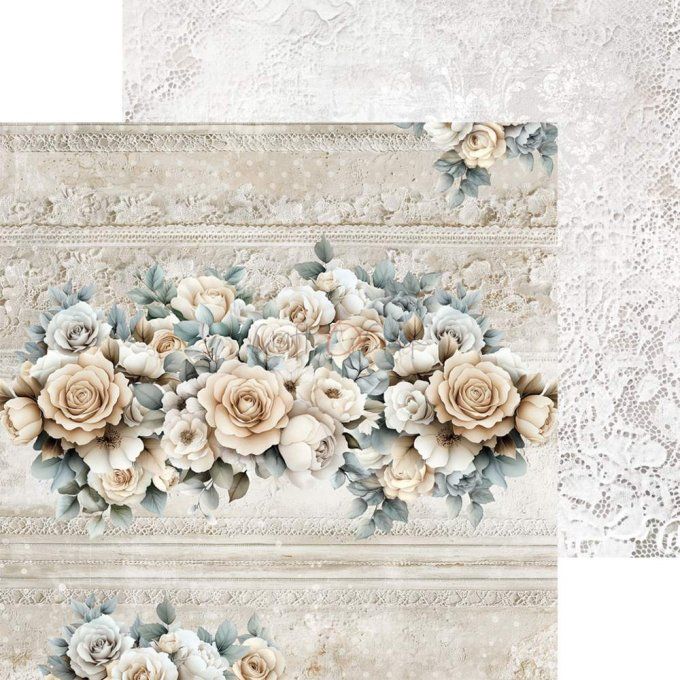 24 feuilles, 15x15cm, collection : Lifetime Loving you - Craft O Clock, 250g