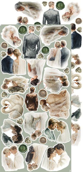 Ensemble de 18 feuilles, 15x30cm, collection : Lifetime Loving You, Craft O Clock, 250g