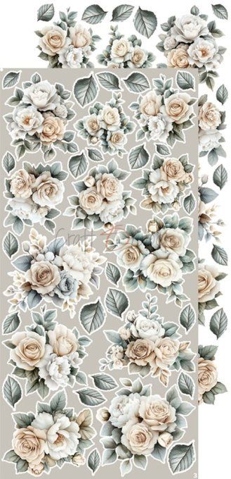 Ensemble de 18 feuilles, 15x30cm, collection : Lifetime Loving You, Craft O Clock, 250g - Mix