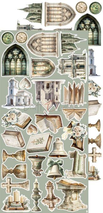 Ensemble de 18 feuilles, 15x30cm, collection : Lifetime Loving You, Craft O Clock, 250g - Mix