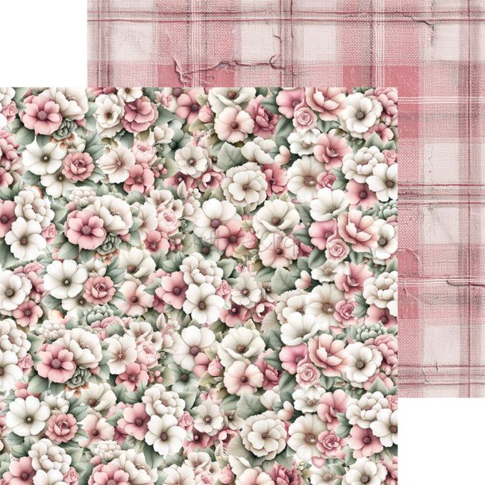 24 feuilles, 20x20cm, collection : Baby girl universe - Craft O Clock, 250g 