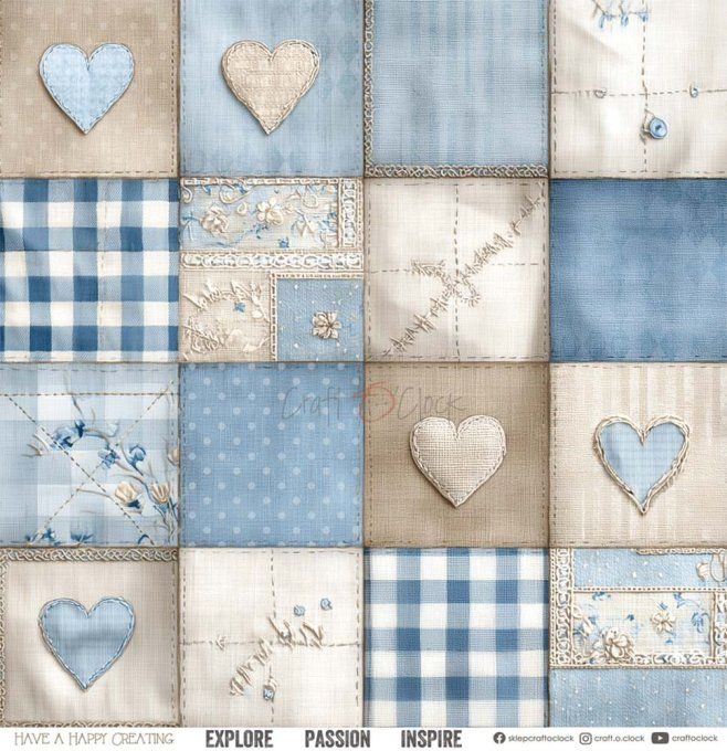 6 feuilles, 30x30cm, collection : Baby boy universe - Craft O Clock, 250g 