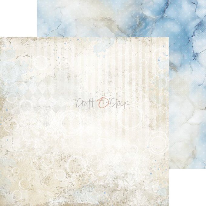 24 feuilles, 20x20cm, collection : Baby boy universe - Craft O Clock, 250g - Basic paper