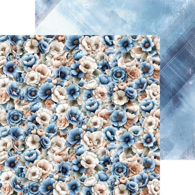 24 feuilles, 20x20cm, collection : Baby boy universe - Craft O Clock, 250g - Mix