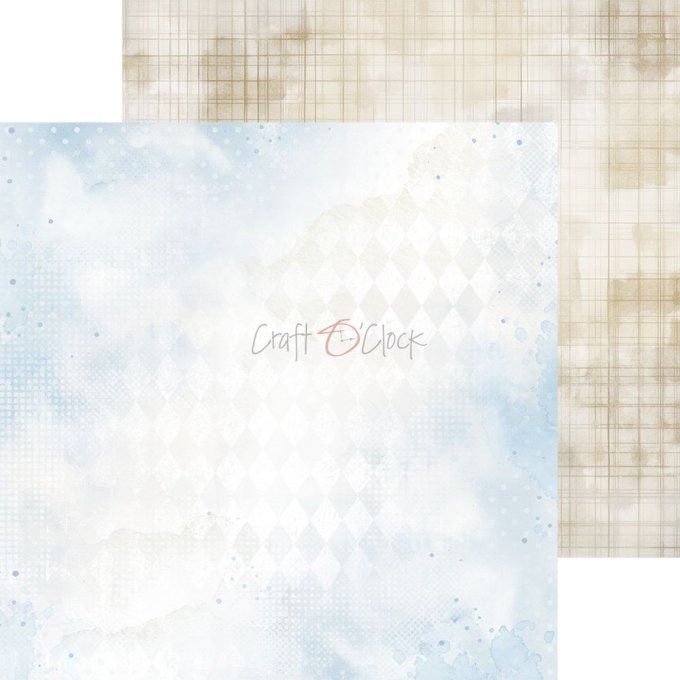 24 feuilles, 20x20cm, collection : Baby boy universe - Craft O Clock, 250g - Mix