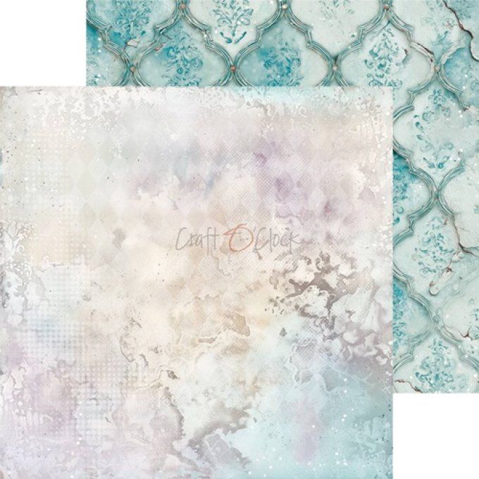 24 feuilles, 20x20cm, collection : Flowers of delight - Craft O Clock, 250g - Basic