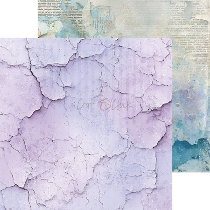 24 feuilles, 20x20cm, collection : Flowers of delight - Craft O Clock, 250g - Basic