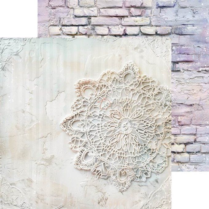 24 feuilles, 20x20cm, collection : Flowers of delight - Craft O Clock, 250g - Basic