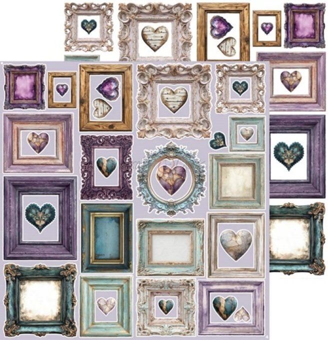 8 feuilles, 30x31cm, collection : Flowers of delight - Craft O Clock, 250g - Delight