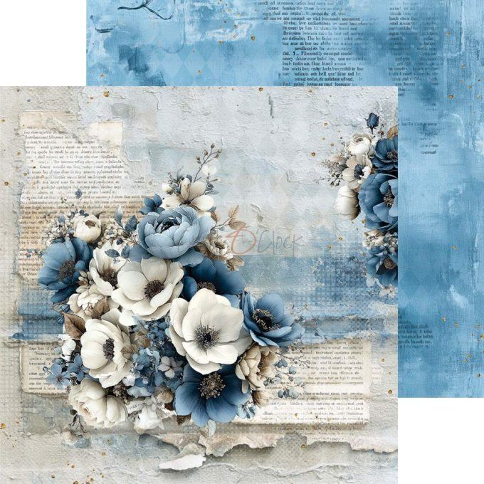 24 feuilles, 20x20cm, collection : Mr and Mrs Elegance - Craft O Clock, 250g 