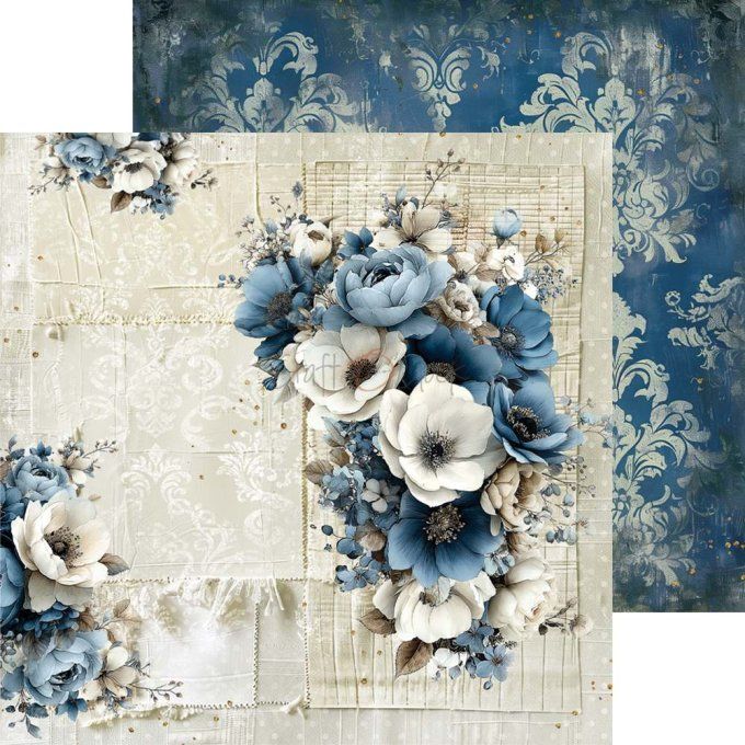 24 feuilles, 20x20cm, collection : Mr and Mrs Elegance - Craft O Clock, 250g 