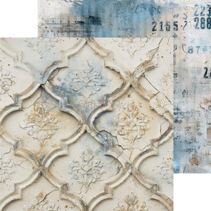 24 feuilles, 20x20cm, collection : Mr and Mrs Elegance - Craft O Clock, 250g  - Mix
