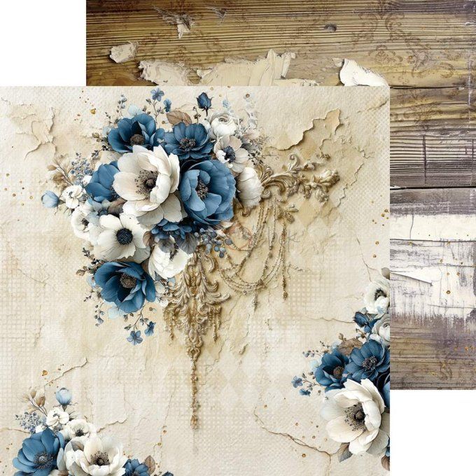 24 feuilles, 15x15cm, collection : Mr and Mrs Elegance - Craft O Clock, 250g 
