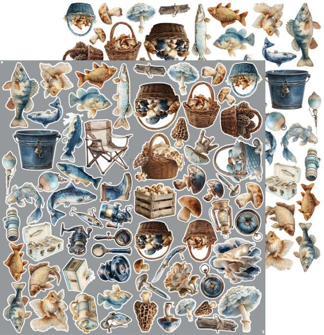 8 feuilles, 30x31cm, collection : Mr and Mrs Elegance - Craft O Clock, 250g - Mix