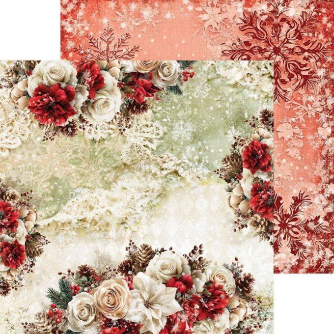 24 feuilles, 20x20cm, collection : Spirit of christmas - Craft O Clock, 250g