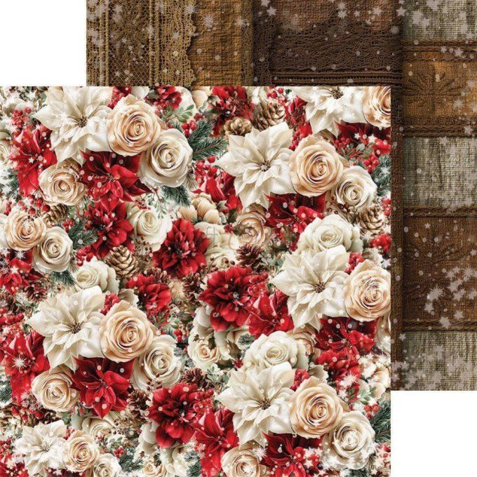 24 feuilles, 20x20cm, collection : Spirit of christmas - Craft O Clock, 250g