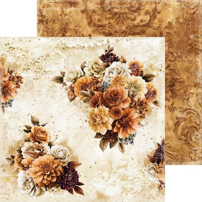 24 feuilles, 20x20cm, collection : Shades of nature - Craft O Clock, 250g