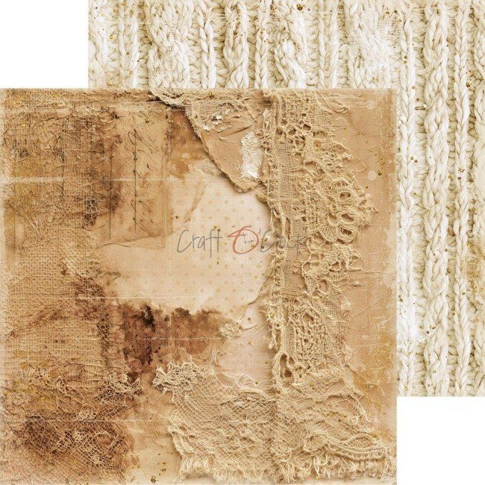 24 feuilles, 20x20cm, collection : Shades of nature - Craft O Clock, 250g - Mix