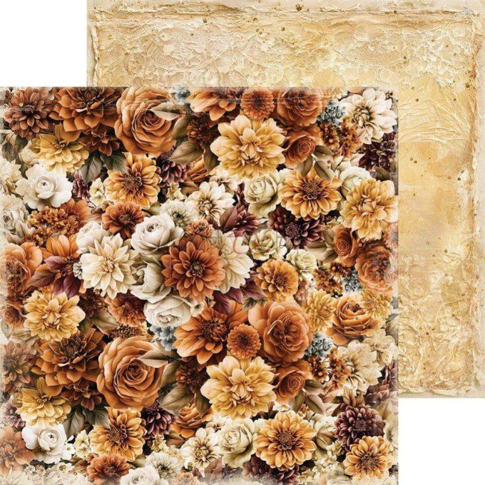 24 feuilles, 15x15cm, collection : Shades of nature - Craft O Clock, 250gsm