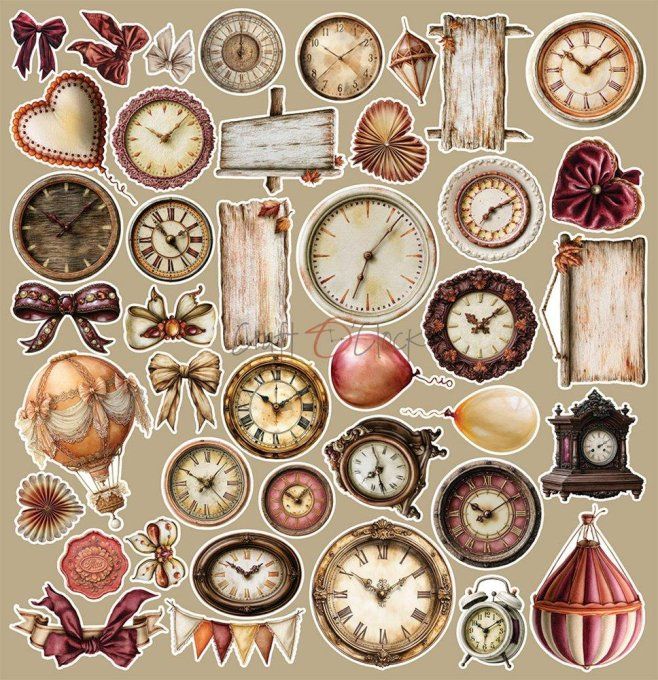 8 feuilles, 30x31cm, collection : Shades of nature - Craft O Clock, 250g - Mix