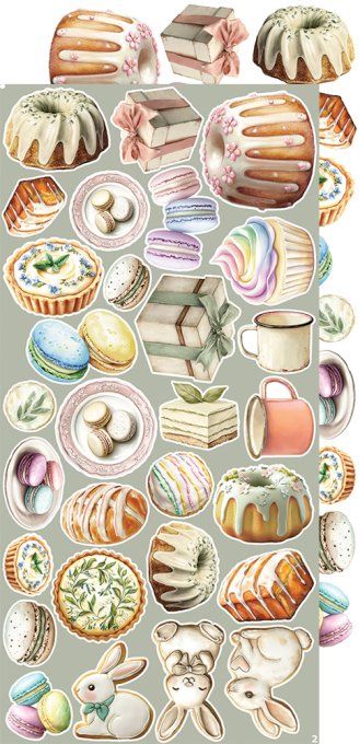 Ensemble de 18 feuilles, 15x30cm, collection : Spring, Craft O Clock, 250g - Extras