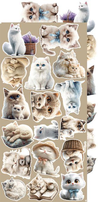 Ensemble de 18 feuilles, 15x30cm, collection : Lovely pets, Craft O Clock, 250g - Mix