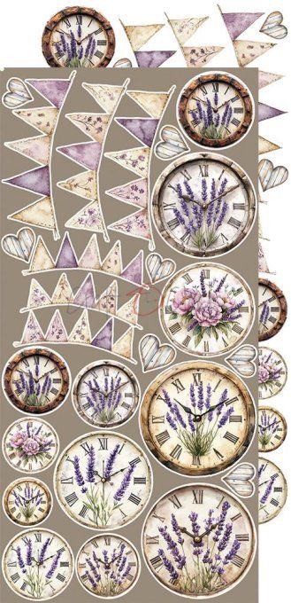 Ensemble de 18 feuilles, 15x30cm, collection : Heritage Whispers, Craft O Clock, 250g