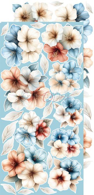 Ensemble de 18 feuilles, 15x30cm, collection : Emerald tales, Craft O Clock, 250g - Mix