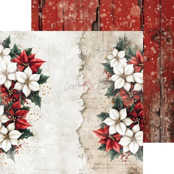 24 feuilles, 20x20cm, collection : Oh christmas Night - Craft O Clock, 250g - Mix