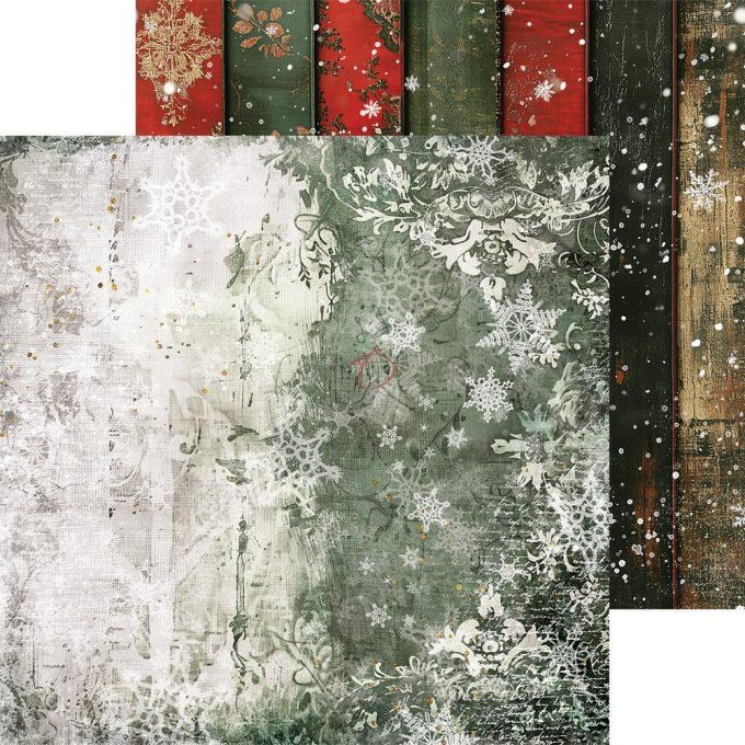 24 feuilles, 20x20cm, collection : Oh christmas Night - Craft O Clock, 250g - Mix