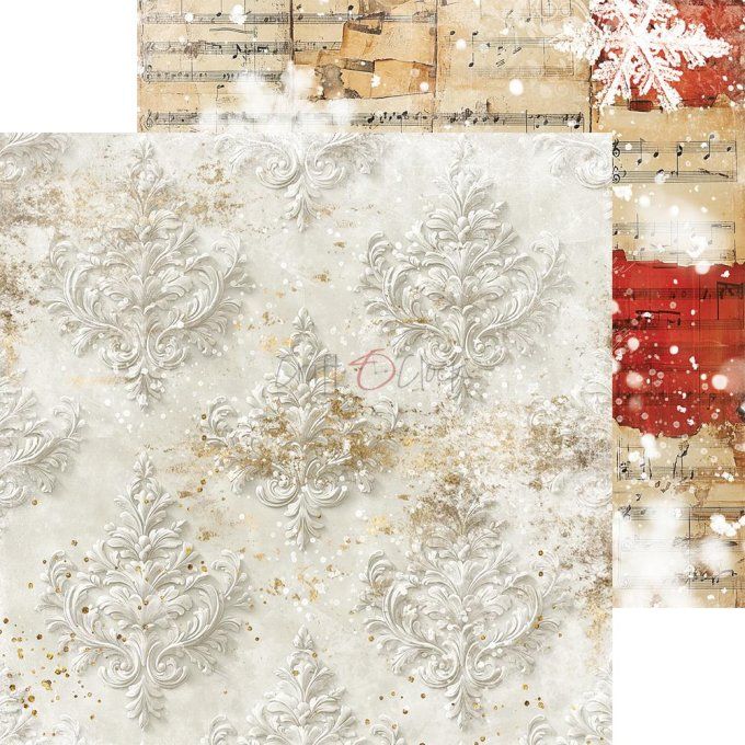 24 feuilles, 20x20cm, collection : Oh christmas Night - Craft O Clock, 250g - Mix