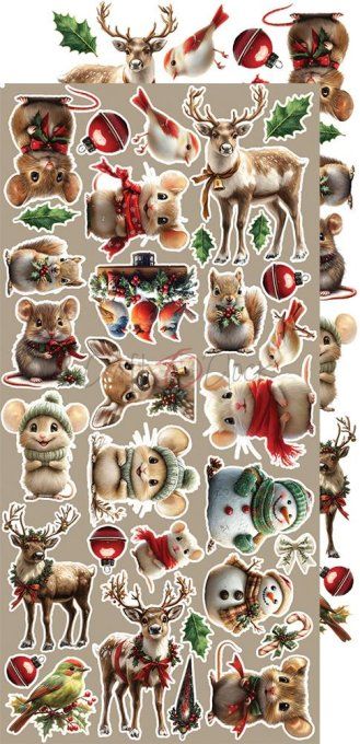 Ensemble de 18 feuilles, 15x30cm, collection : Oh christmas night, Craft O Clock, 250g