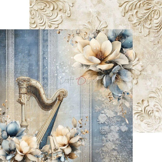 24 feuilles, 20x20cm, collection : Melody of my soul - Craft O Clock, 250g