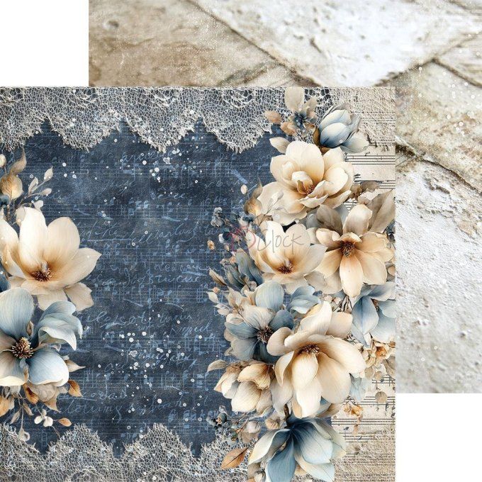 24 feuilles, 20x20cm, collection : Melody of my soul - Craft O Clock, 250g - Mix