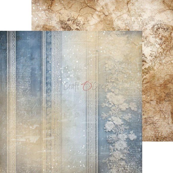 24 feuilles, 20x20cm, collection : Melody of my soul - Craft O Clock, 250g - Mix