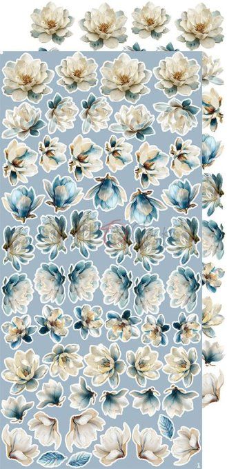 Ensemble de 18 feuilles, 15x30cm, collection : Melody of my soul, Craft O Clock, 250g