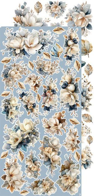 Ensemble de 18 feuilles, 15x30cm, collection : Melody of my soul, Craft O Clock, 250g