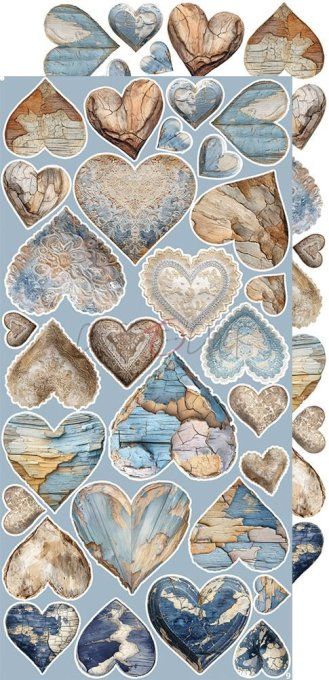 Ensemble de 18 feuilles, 15x30cm, collection : Melody of my soul, Craft O Clock, 250g