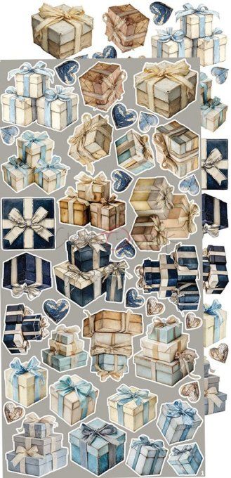 Ensemble de 18 feuilles, 15x30cm, collection : Melody of my soul, Craft O Clock, 250g