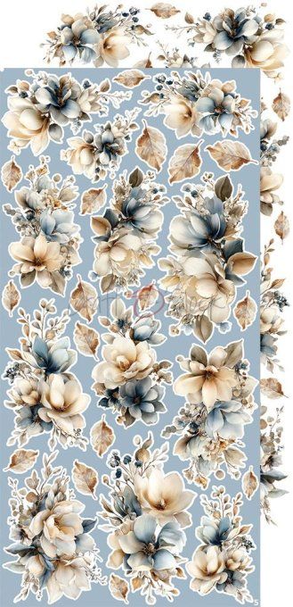 Ensemble de 18 feuilles, 15x30cm, collection : Melody of my soul, Craft O Clock, 250g - Mix