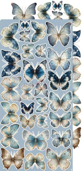 Ensemble de 18 feuilles, 15x30cm, collection : Melody of my soul, Craft O Clock, 250g - Mix