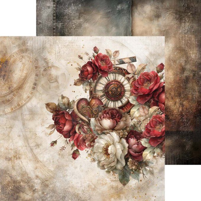 24 feuilles, 20x20cm, collection : Silver Screen Magic - Craft O Clock, 250g