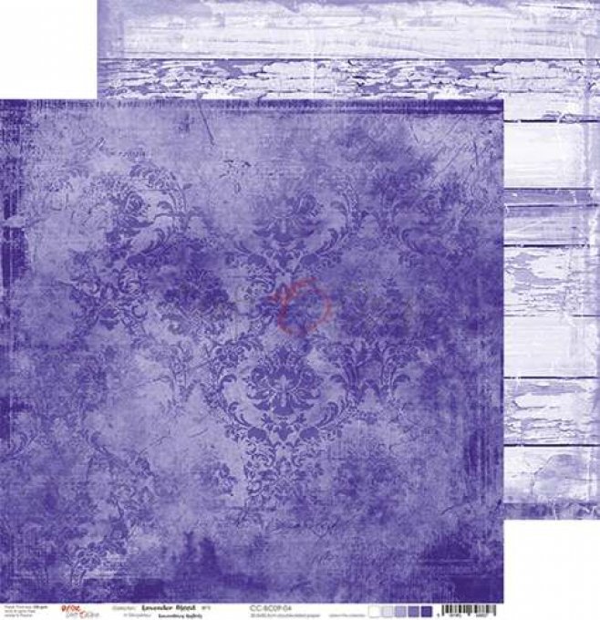 Ensemble de 6 feuilles, 30x30cm, collection : Lavender mood - Craft O Clock