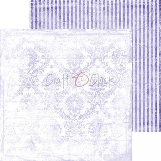 Ensemble de 24 feuilles, 20x20cm, collection : Lavender mood - Craft O Clock